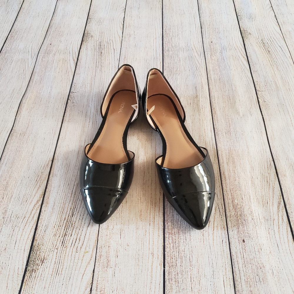 **3 for$30**  Patent black flats